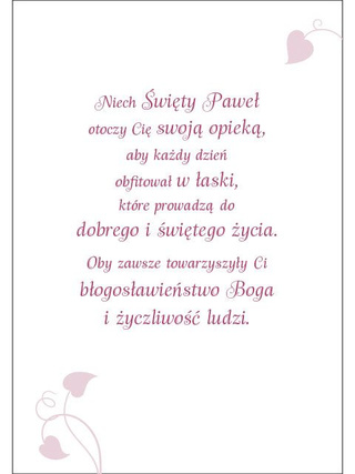 Karnet ze Świętymi 10 - św. Paweł