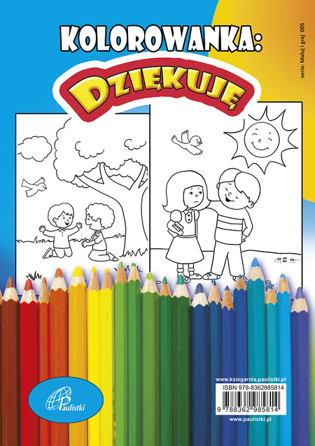 Dziękuję – kolorowanka 