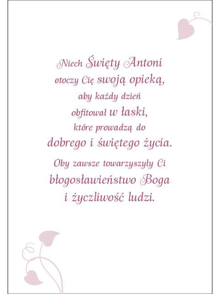 Karnet ze Świętymi 2 - św. Antoni
