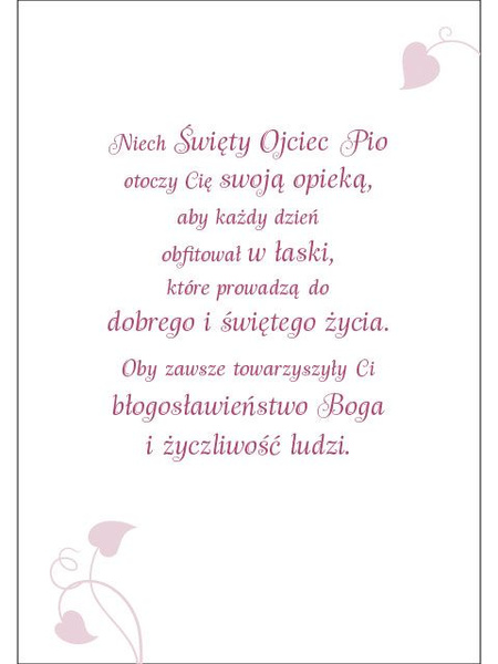 Karnet ze Świętymi 6 - św. Ojciec Pio