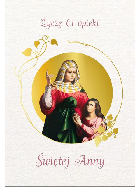 Karnet ze Świętymi 7 - św. Anna