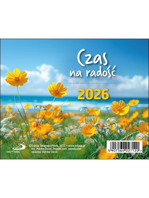 Kalendarz na biurko 2026. Czas na radość