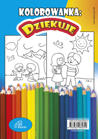 Dziękuję – kolorowanka 