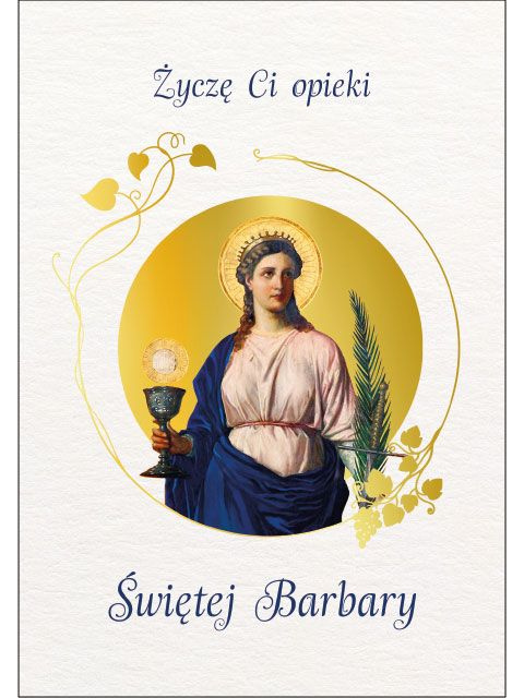Karnet ze Świętymi 5 - św. Barbara