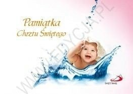 Pamiątka chrztu Świętego dla dziewczynki