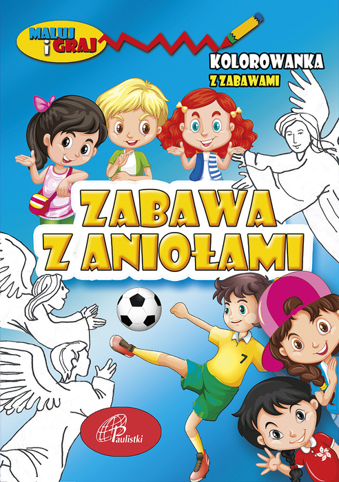 Zabawa z aniołami – kolorowanka