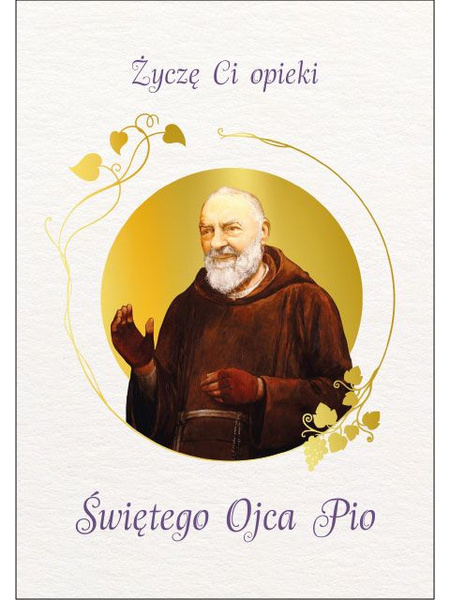 Karnet ze Świętymi 6 - św. Ojciec Pio