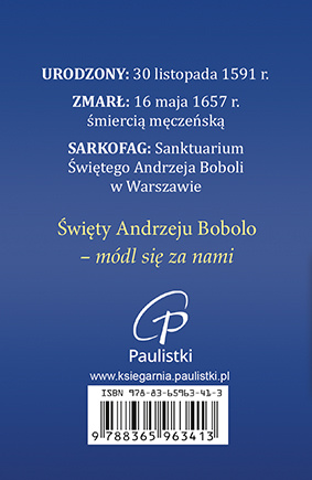 Św. Andrzej Bobola. Modlitewnik