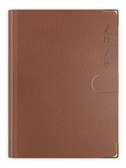 B7 LUX ZŁ. z zapinką 2026 - brązowy