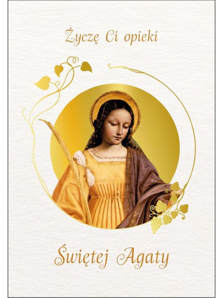 Karnet ze Świętymi 13 - św. Agata
