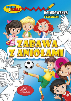 Zabawa z aniołami – kolorowanka