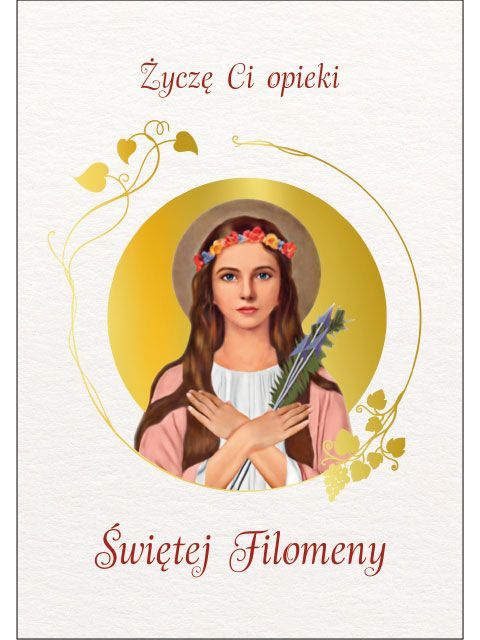 Karnet ze Świętymi 11 - św. Filomena