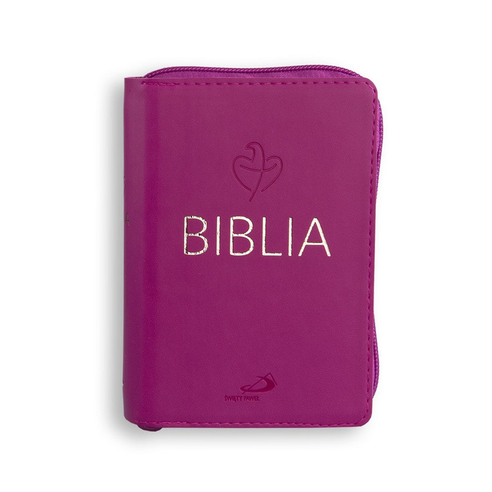 Biblia Tabor flex z zamkiem. Malinowy